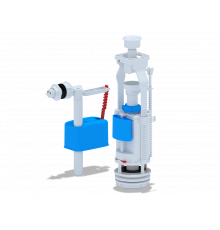 АНИПЛАСТ Набор с боковой подв. 1/2" пластик двойная кнопка эконом белая