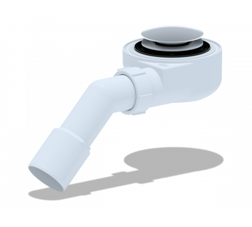 Купить АНИПЛАСТ Сифон для душевого поддона 11/2"х50 h=55mm, хром, клик-клак, грибок, сетка, с переходной т с доставкой