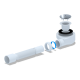 Купить АНИПЛАСТ Сифон для душевого поддона 11/2"х50, h 55 хром с гибкой тр. 375*40/50 с доставкой