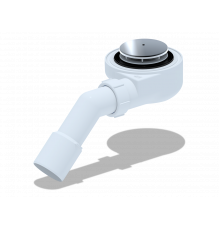АНИПЛАСТ Сифон для душевого поддона 11/2"х50, h 55 хромс пер. тр.45 40х50