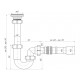 Купить АНИПЛАСТ Сифон 11/4"х32 прямоточный с гибкой трубой 32*32/40 DB1015 с доставкой