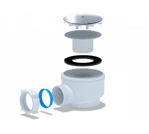 Купить Сифон для душевого поддона АНИПЛАСТ E510C 11/2"x60 хром с доставкой