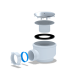 Купить Сифон для душевого поддона АНИПЛАСТ E510C 11/2"x60 хром с доставкой