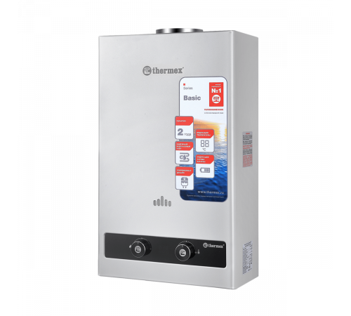 Купить Колонка газовая проточная THERMEX BASIC B 20 D SILVER (ЭдЭБ02408) с доставкой