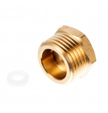Переходник кран-подводка ГЕЙЗЕР 1/4"х1/2" вн.-нар. на металлизированную подводку