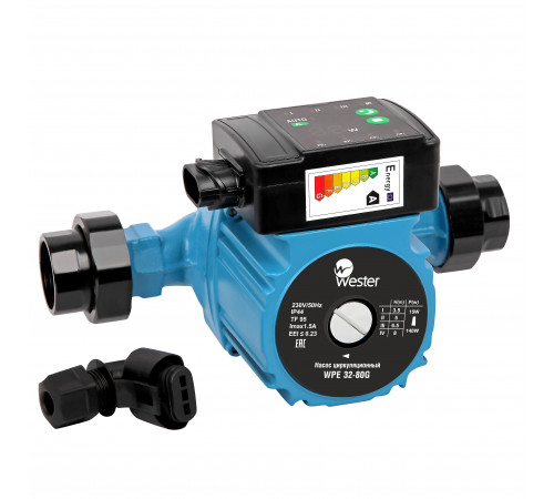 Купить Насос циркуляционный с мокрым ротором WESTER WPE 32-80G 180 мм (с гайками) с доставкой