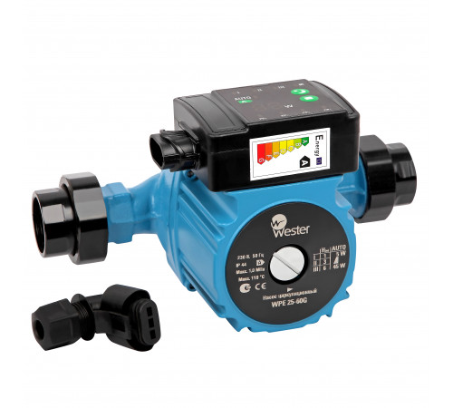 Купить Насос циркуляционный с мокрым ротором WESTER WPE 25-40G 180 мм (с гайками) с доставкой