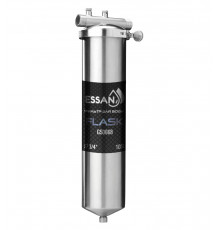 Корпус-колба фильтра из нержавейки ESSAN FLASK горячая и холод. вода 10SL,3/4" Н (аналог ТАЙФУН)(10)