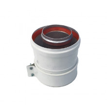 ДХ Адаптер вертикальный коаксиальный ESSAN алюминь Ø60/100 (Baxi, Viessmann, Kiturami) (5шт)