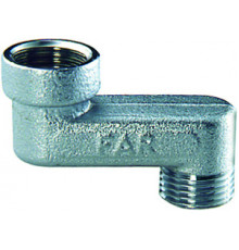 Эксцентрик резьбовой латунный FAR никель 1/2"х1/2"-4см ВН