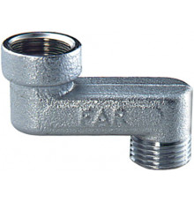Эксцентрик резьбовой латунный FAR хром 3/8"x3/8"-1см ВН
