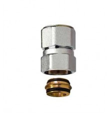 EK Переходник-муфта для медной трубы FAR Ø18х1.0-M24x19 ВН L=30 мм
