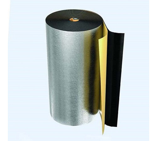 Купить Рулонная изоляция самоклеющийся вспененный полиэтилен ENERGOFLEX BLACK STAR DUCT (12 м²) черный-8 мм с доставкой