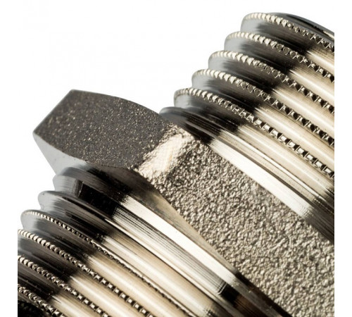 Купить Ниппель переходной резьбовой латунный STOUT никель 11/2"x11/4" Н с доставкой