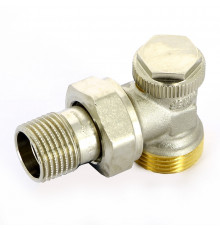 Вентиль обратный угловой UNI-FITT THERMO НН 1/2"х3/4"EK с разъемным соединением, никелир.