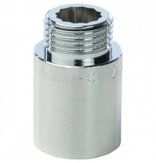 Удлинитель резьбовой латунный STOUT хром 1/2"x30мм ВН