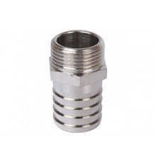 Штуцер резьбовой латунный STOUT никель 3/8"x10мм Н