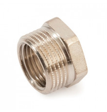 Футорка резьбовая латунная STOUT никель 3/4"x3/8" ВН