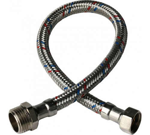 Купить Гибкая подводка для воды STOUT нерж.сталь 3/8"х1/2"-40 см гайка-штуцер с доставкой