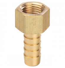 Штуцер резьбовой латунный STOUT без покрытия 1/4"x10мм В