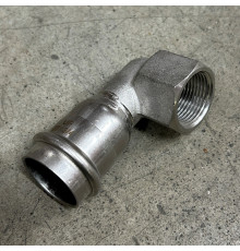 НП Угол резьбовой пресс из нержавейки UNI-FITT фитинг Ø28x3/4" В