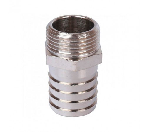 Купить Штуцер резьбовой латунный STOUT никель 1/4"x10мм Н с доставкой