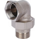 Купить Американка УГЛОВАЯ резьбовая латунная (с прокладкой o-ring) STOUT никель 1" ВН с доставкой