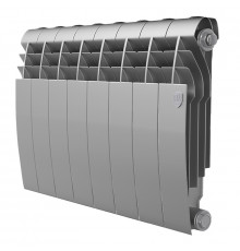 Радиатор биметаллический ROYAL THERMO BILINER SILVER SATIN 350x8 секций, серый (НС-1197130)