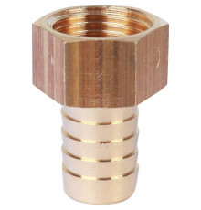 Штуцер резьбовой латунный STOUT без покрытия 1/2"x16мм В