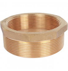 Футорка резьбовая латунная STOUT без покрытия 3"x21/2" ВН