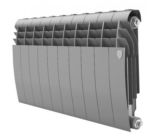 Купить Радиатор биметаллический ROYAL THERMO BILINER SILVER SATIN 350x10 секций, серый (НС-1197126) с доставкой