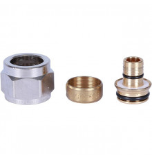 EK Фитинг-евроконус обжимной для полиэтилена STOUT PE-X Ø16х2.6-1/2", посадка Ø16.1, для труб STABIL