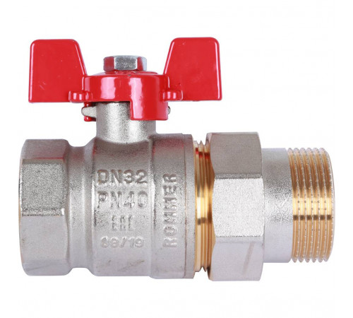 Купить Кран шаровой с американкой ROMMER бабочка 11/4" ВН с доставкой