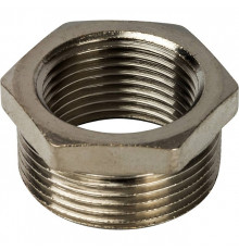 Футорка резьбовая латунная STOUT никель 11/2"x11/4" ВН