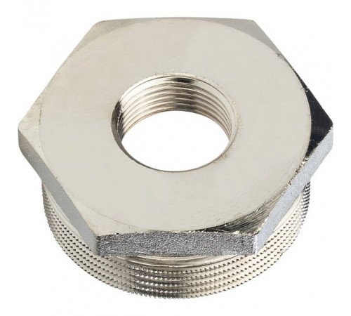 Купить Футорка резьбовая латунная STOUT никель 11/2"x3/4" ВН с доставкой