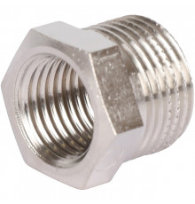 Футорка резьбовая латунная STOUT никель 3/8"x1/4" ВН