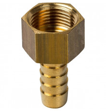 Штуцер резьбовой латунный STOUT без покрытия 1/2"x10мм В