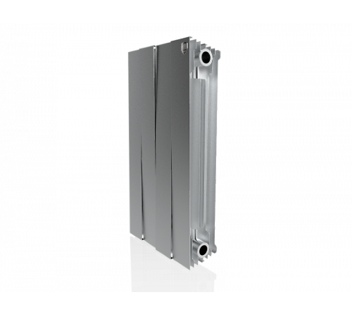 Купить Радиатор биметаллический ROYAL THERMO PIANOFORTE SILVER SATIN NEW 500x4 секций, серый (НС-1176338) с доставкой
