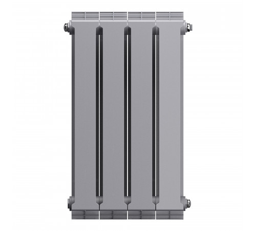 Купить Радиатор биметаллический ROYAL THERMO PIANOFORTE SILVER SATIN NEW 500x4 секций, серый (НС-1176338) с доставкой