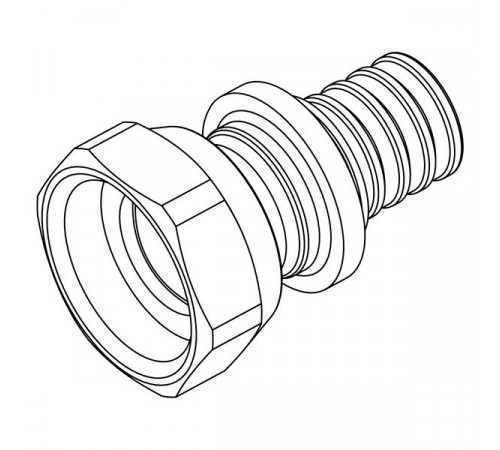 Купить СА Муфта с накидной гайкой аксиальная REHAU RAUTITAN RX+ латунная Ø25х3/4" (13660791001) с доставкой