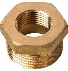 Футорка резьбовая латунная STOUT без покрытия 3/4"x3/8" ВН