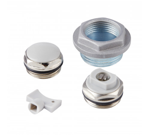 Купить Комплект для монтажа радиаторов ROYAL THERMO 3/4'' без кронштейнов, серебристый (НС-1156765) с доставкой