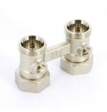 Узел-мультифлекс нижней подводки UNI-FITT прямой, Н-образный, 3/4"х3/4"ЕК, двухтрубная система