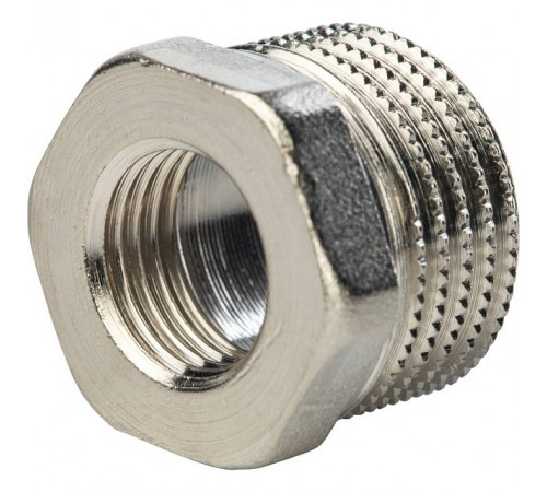 Купить Футорка резьбовая латунная STOUT никель 1/2"x1/4" ВН с доставкой