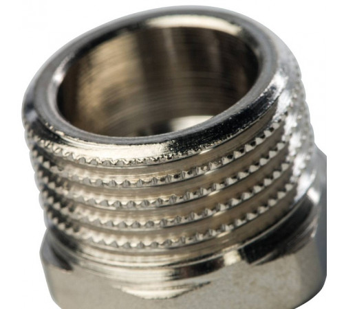 Купить Футорка резьбовая латунная STOUT никель 1/2"x1/4" ВН с доставкой