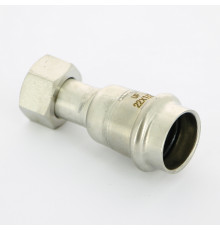 НП Муфта с накидной гайкой пресс из нержавейки UNI-FITT фитинг Ø22x1/2" НГ