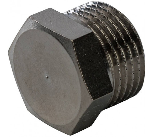 Купить Заглушка резьбовая латунная STOUT никель 3/8" Н с доставкой