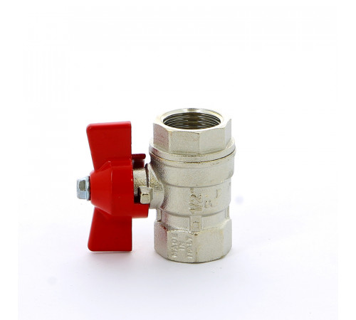 Купить Кран шаровой ITAP VIENNA ART 118 бабочка 1/2" ВВ, никель, стандартный проход (26676) с доставкой