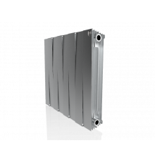 Радиатор биметаллический ROYAL THERMO PIANOFORTE SILVER SATIN NEW 500x8 секций, серый (НС-1176341)