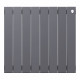 Купить Радиатор биметаллический ROYAL THERMO PIANOFORTE SILVER SATIN NEW 500x8 секций, серый (НС-1176341) с доставкой